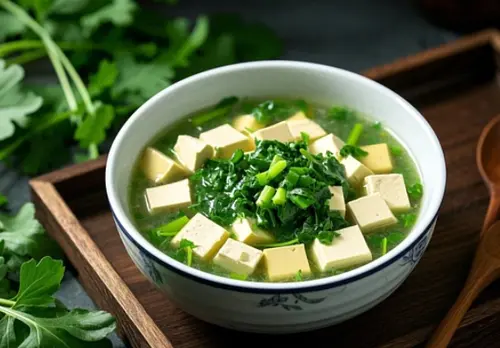 荠菜豆腐汤