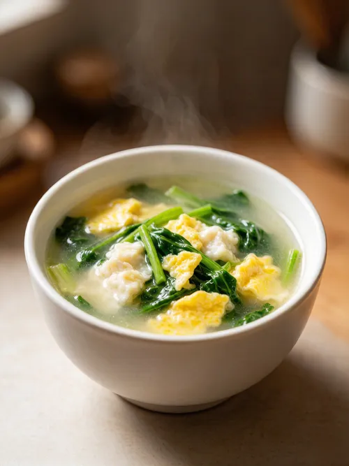 菠菜鸡蛋汤