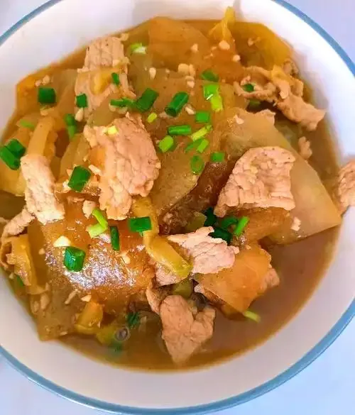 瘦猪肉炒冬瓜