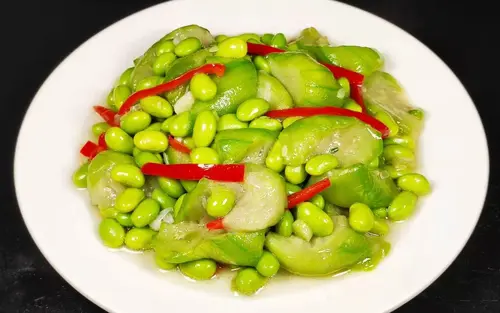 丝瓜炒毛豆
