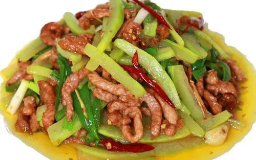 西瓜皮炒瘦肉