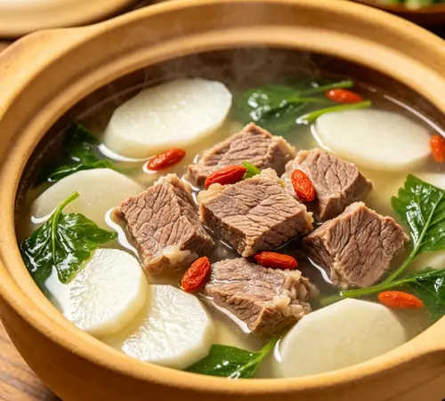 山药枸杞炖牛肉
