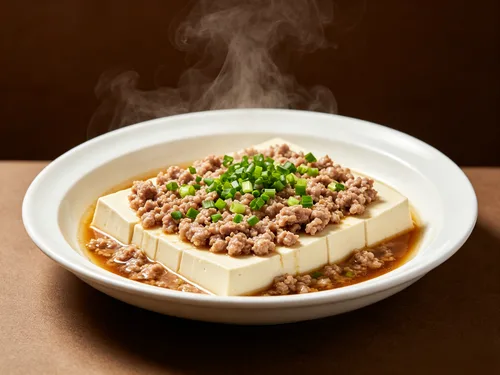 清蒸肉末豆腐