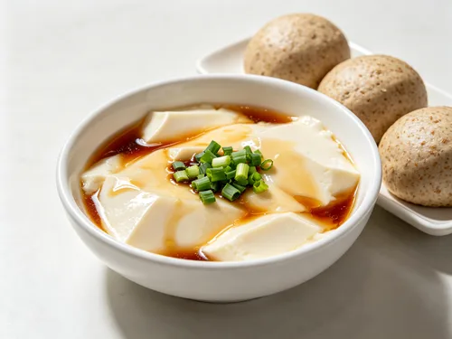 豆腐脑配全麦馒头