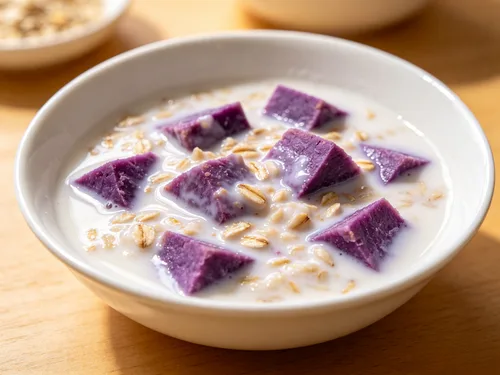 紫薯燕麦牛奶